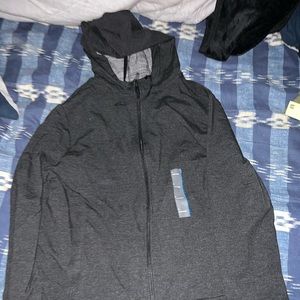 Black zip up hoodie